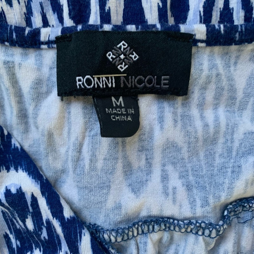 Blue and White Maxi Dress - Picture 5 of 5